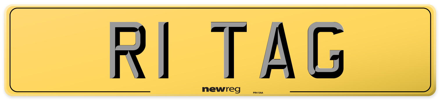 R1 TAG Rear Number Plate