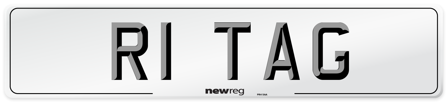 R1 TAG Front Number Plate