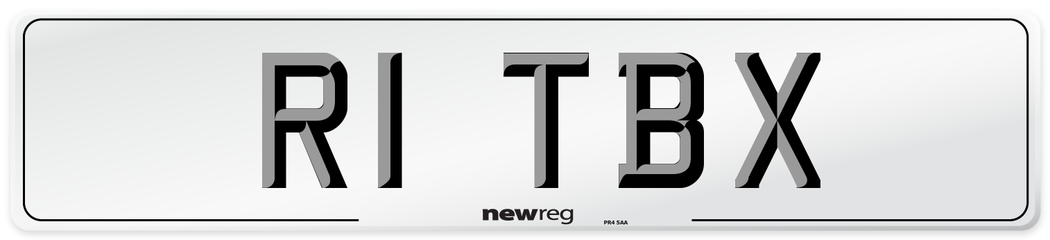 R1 TBX Front Number Plate