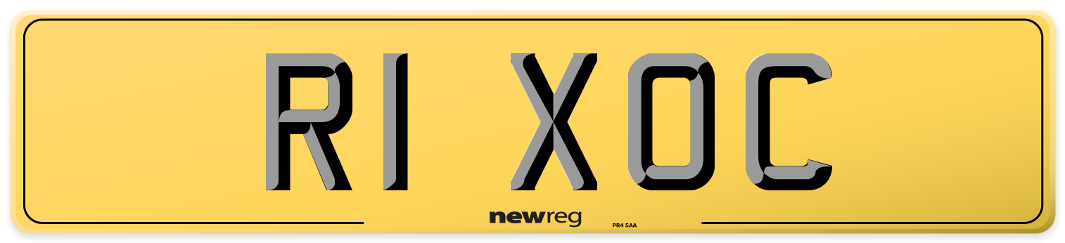 R1 XOC Rear Number Plate