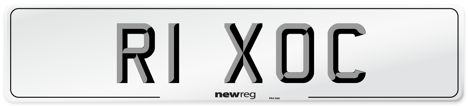 R1 XOC Front Number Plate