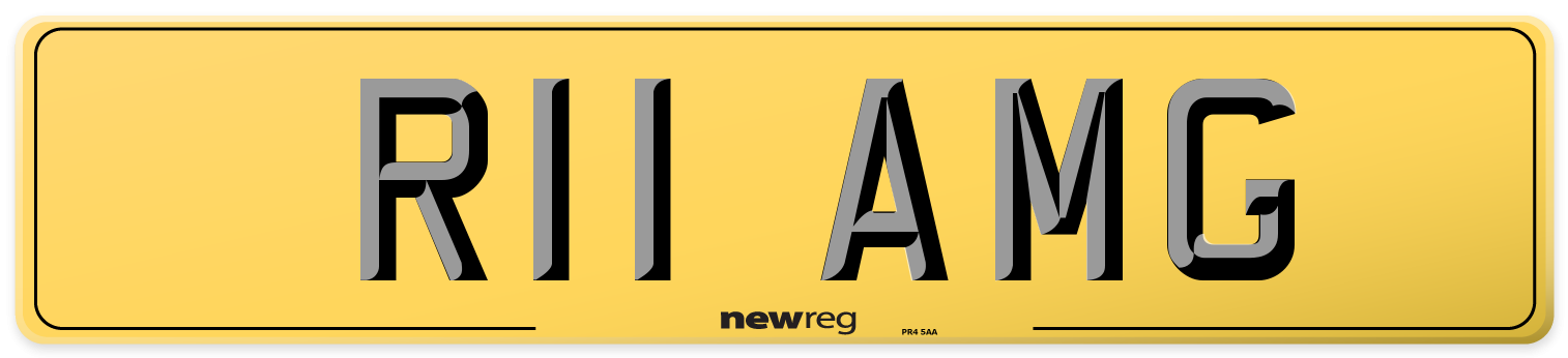 R11 AMG Rear Number Plate