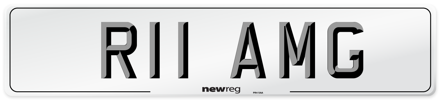 R11 AMG Front Number Plate