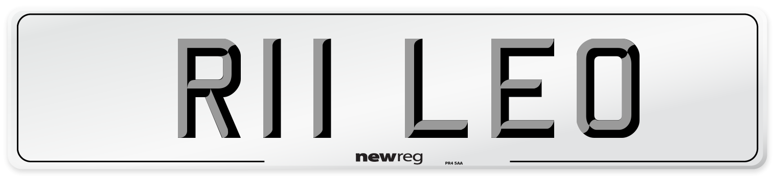 R11 LEO Front Number Plate