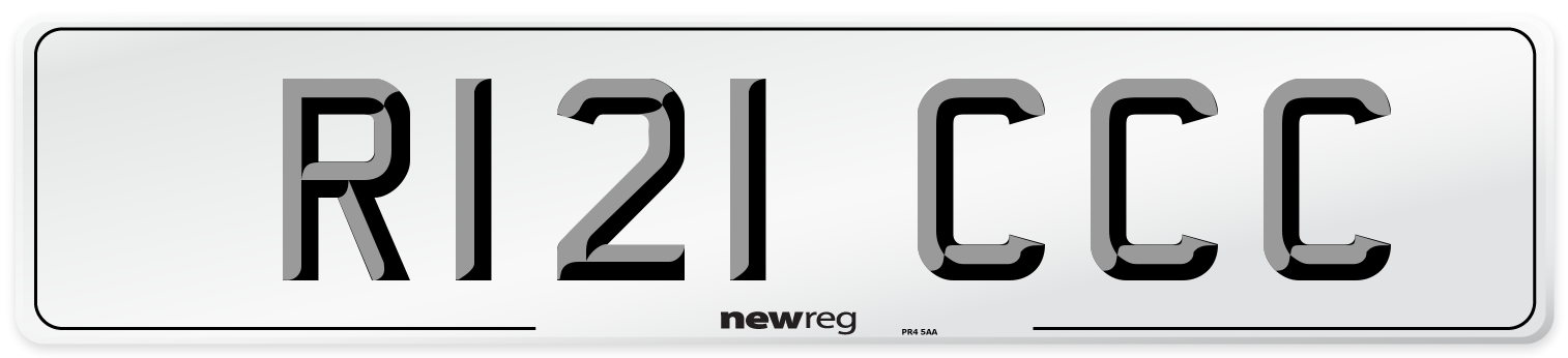 R121 CCC Front Number Plate