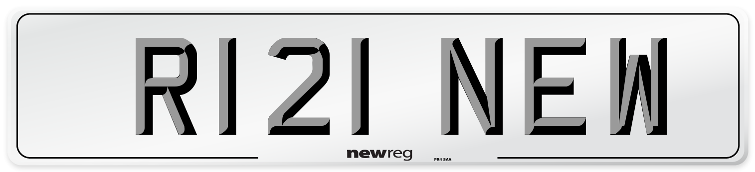R121 NEW Front Number Plate
