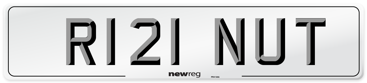 R121 NUT Front Number Plate