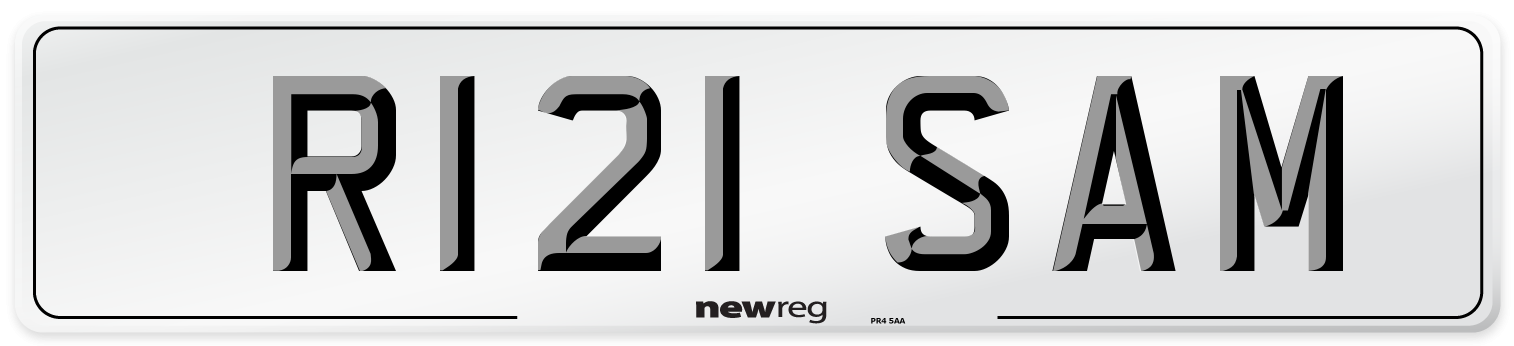 R121 SAM Front Number Plate