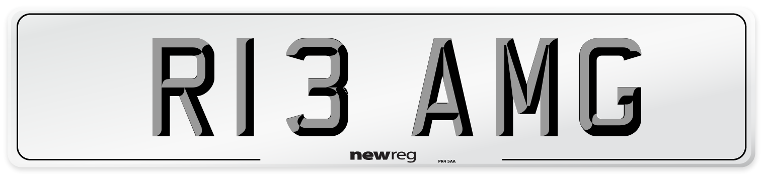 R13 AMG Front Number Plate