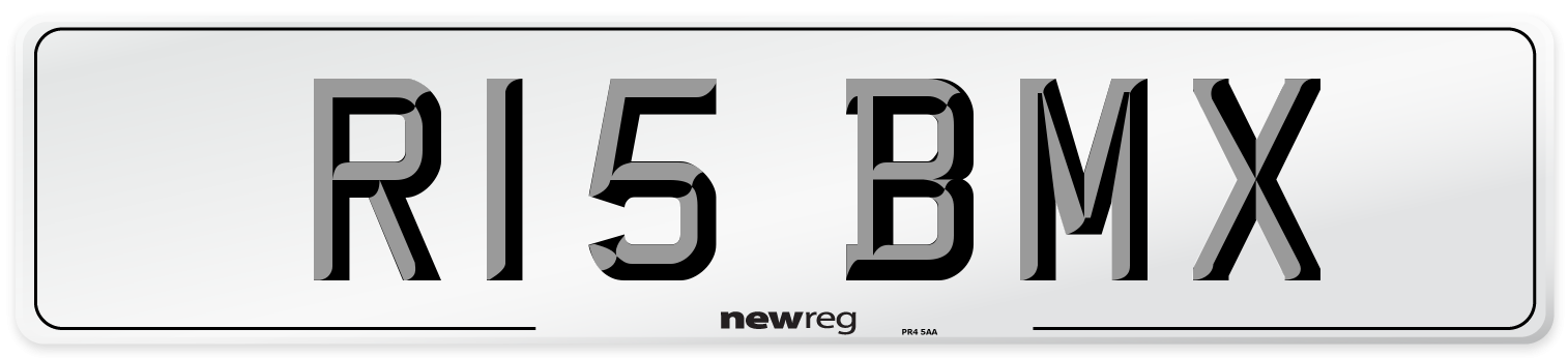 R15 BMX Front Number Plate