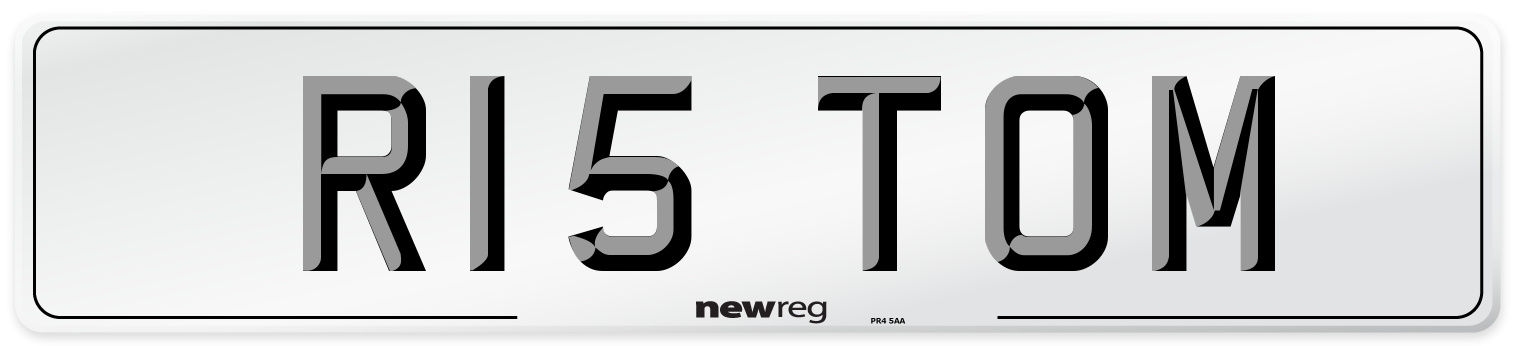 R15 TOM Front Number Plate