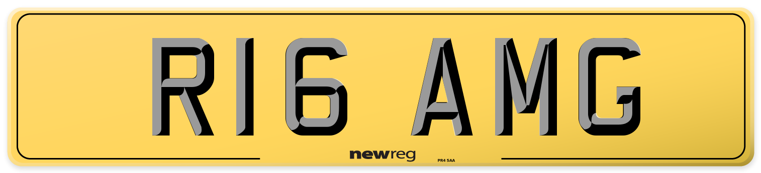R16 AMG Rear Number Plate