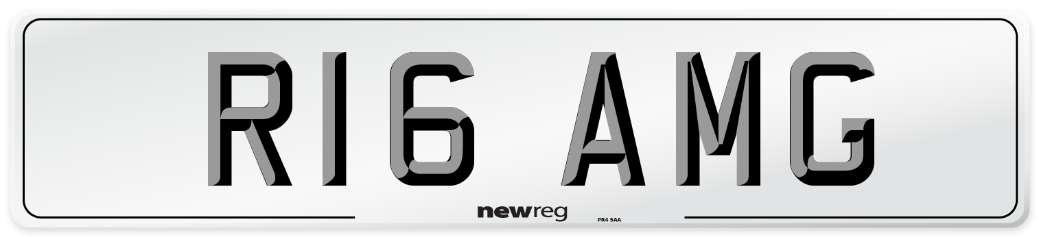 R16 AMG Front Number Plate