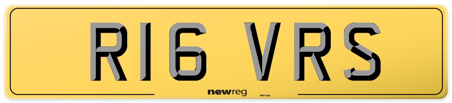 R16 VRS Rear Number Plate