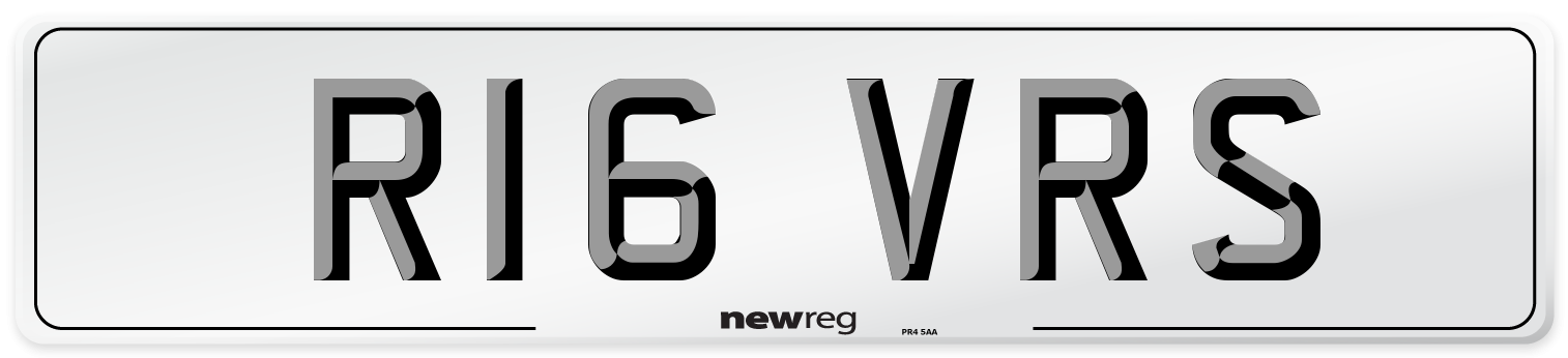 R16 VRS Front Number Plate