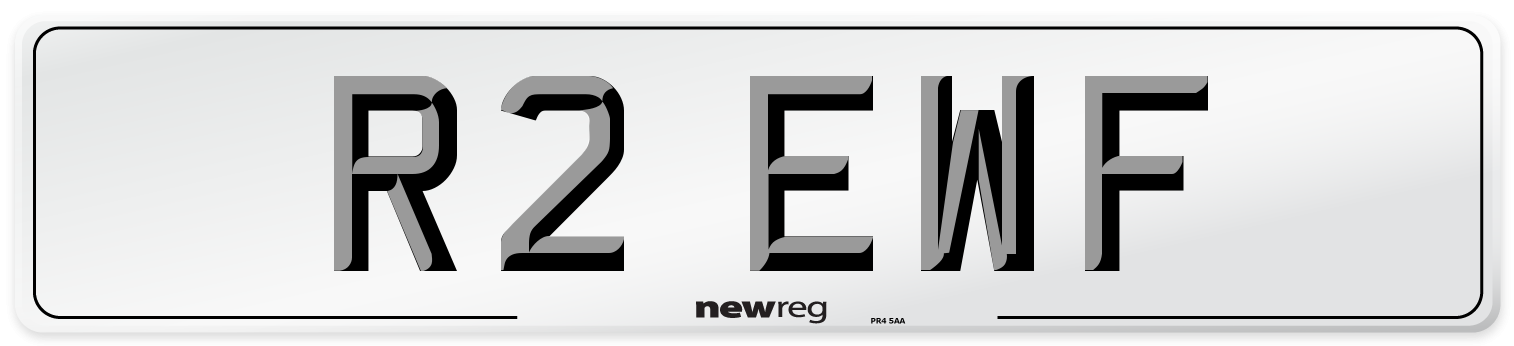 R2 EWF Front Number Plate