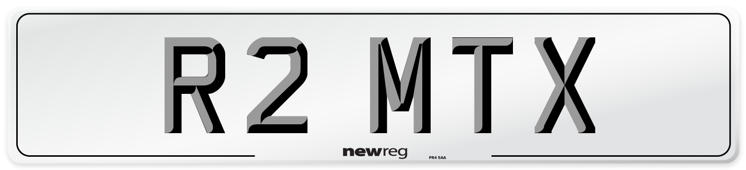 R2 MTX Front Number Plate