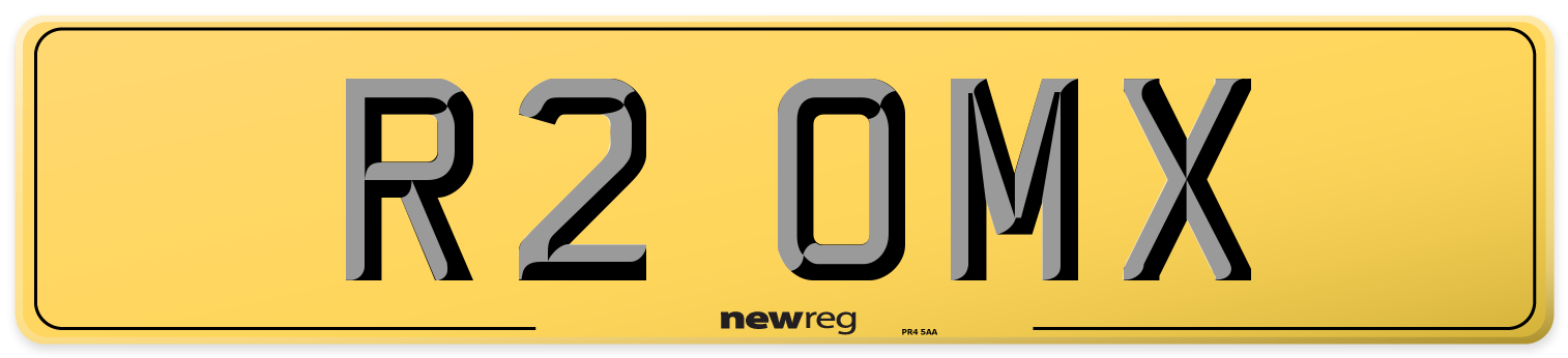 R2 OMX Rear Number Plate