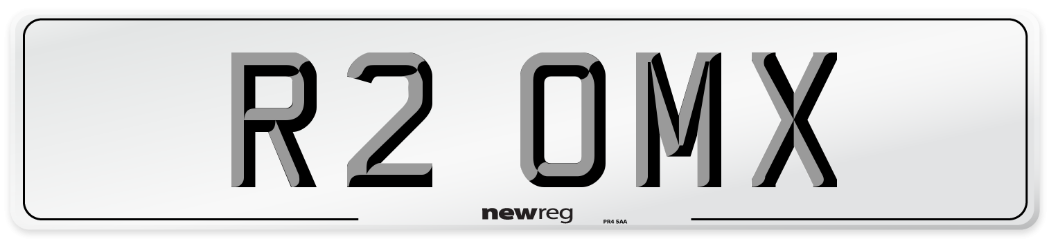R2 OMX Front Number Plate
