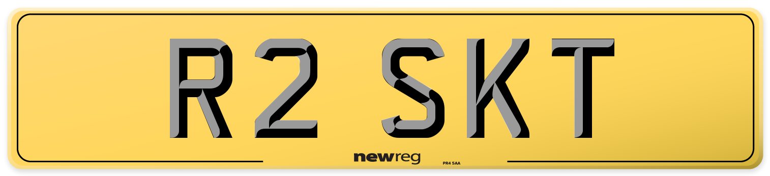 R2 SKT Rear Number Plate
