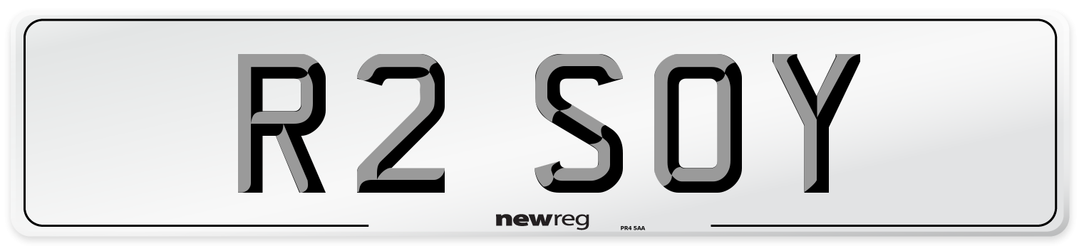 R2 SOY Front Number Plate