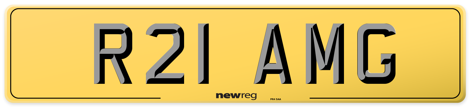 R21 AMG Rear Number Plate