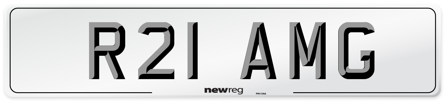 R21 AMG Front Number Plate
