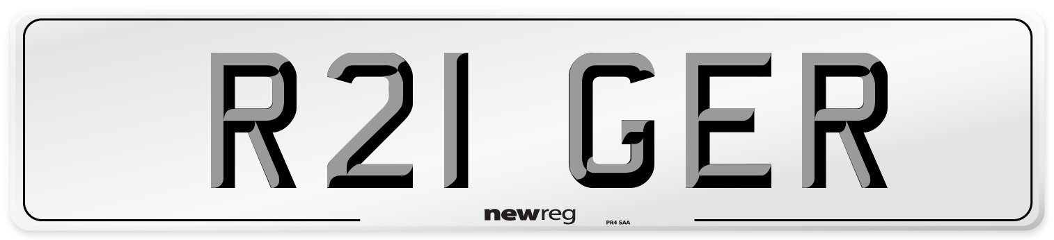 R21 GER Front Number Plate