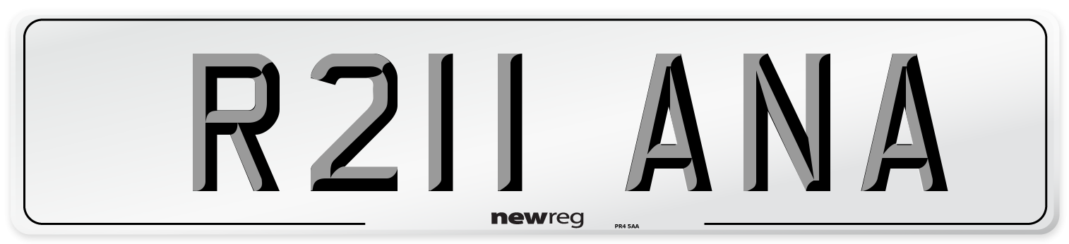 R211 ANA Front Number Plate