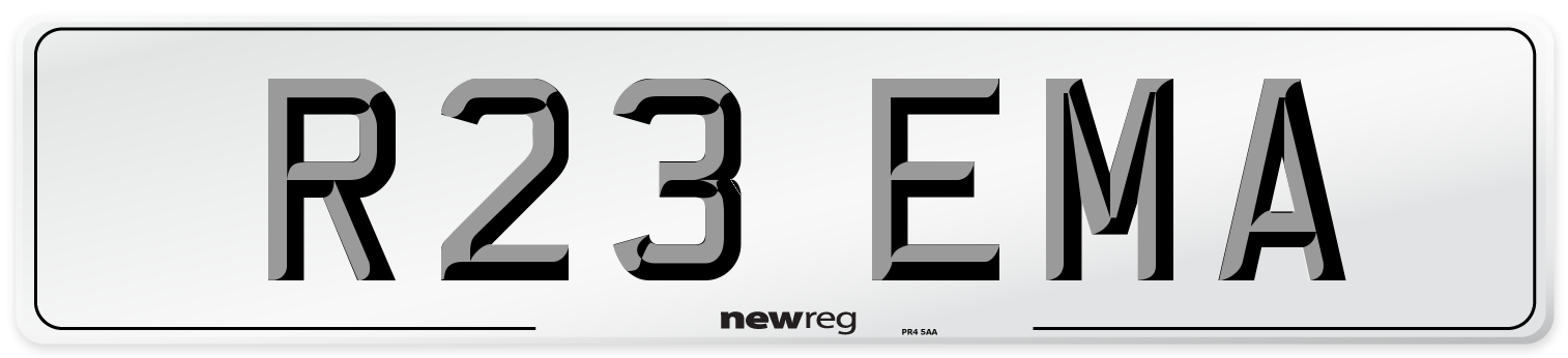 R23 EMA Front Number Plate