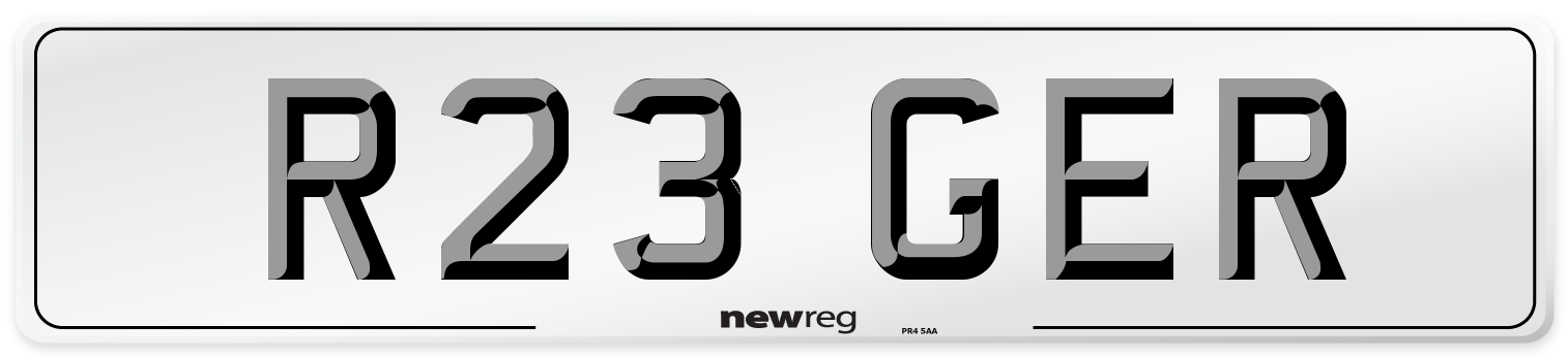 R23 GER Front Number Plate