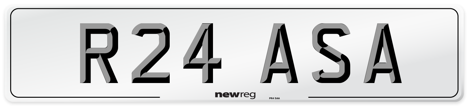 R24 ASA Front Number Plate