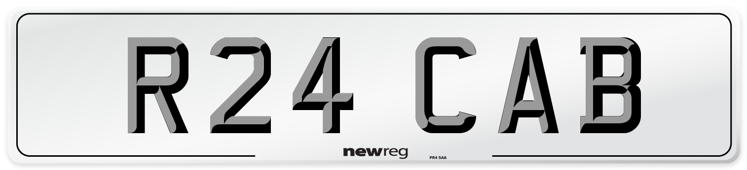 R24 CAB Front Number Plate