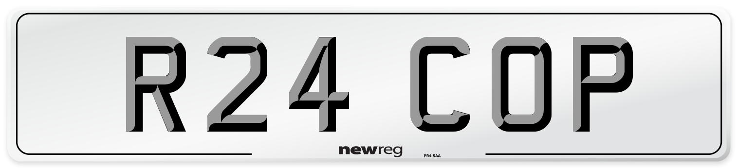 R24 COP Front Number Plate