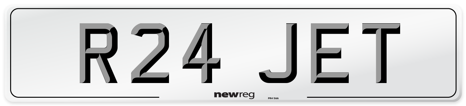 R24 JET Front Number Plate