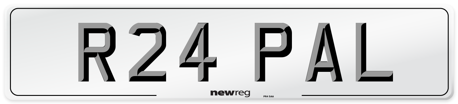 R24 PAL Front Number Plate