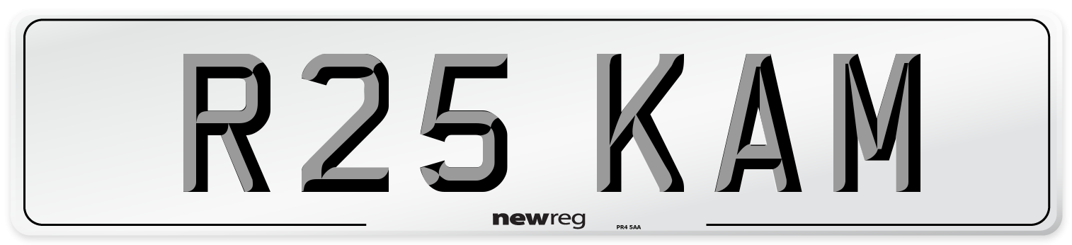 R25 KAM Front Number Plate