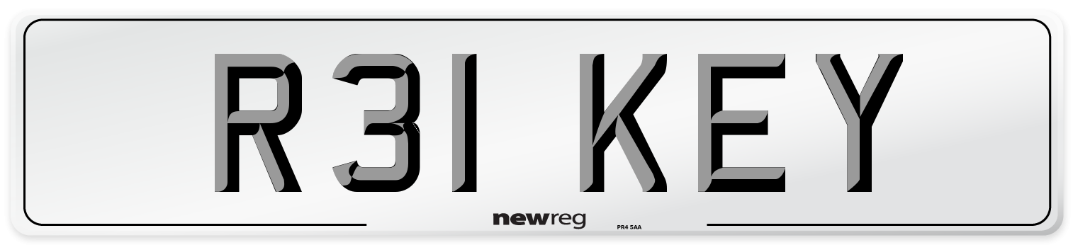 R31 KEY Front Number Plate