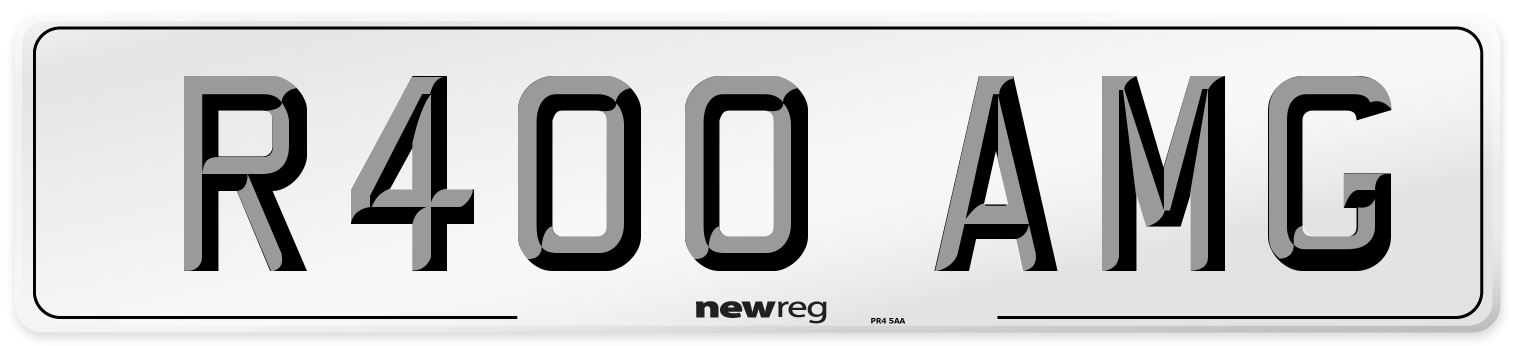 R400 AMG Front Number Plate