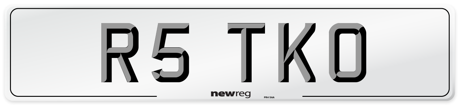 R5 TKO Front Number Plate