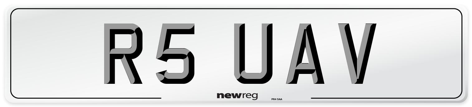 R5 UAV Front Number Plate