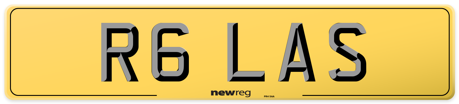 R6 LAS Rear Number Plate