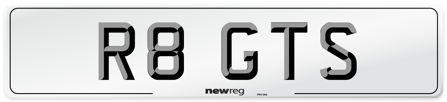 R8 GTS Front Number Plate