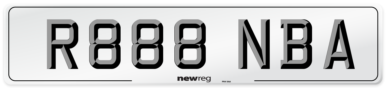 R888 NBA Front Number Plate