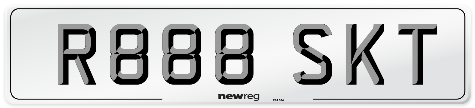 R888 SKT Front Number Plate