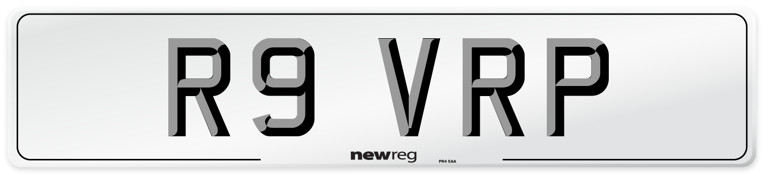 R9 VRP Front Number Plate