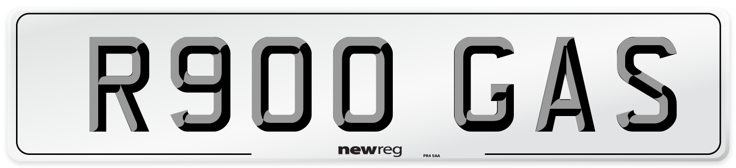 R900 GAS Front Number Plate