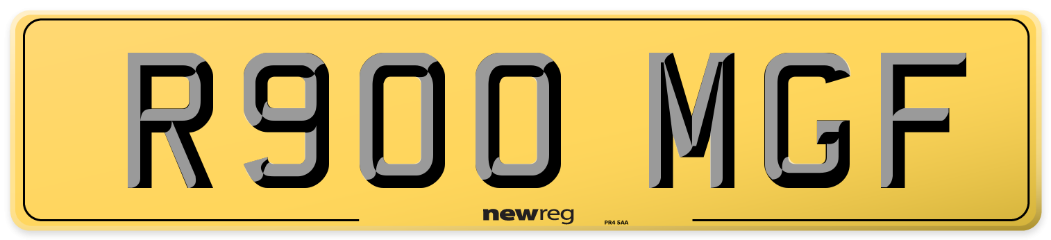 R900 MGF Rear Number Plate