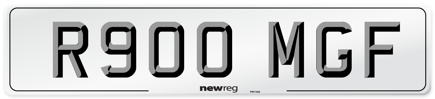 R900 MGF Front Number Plate