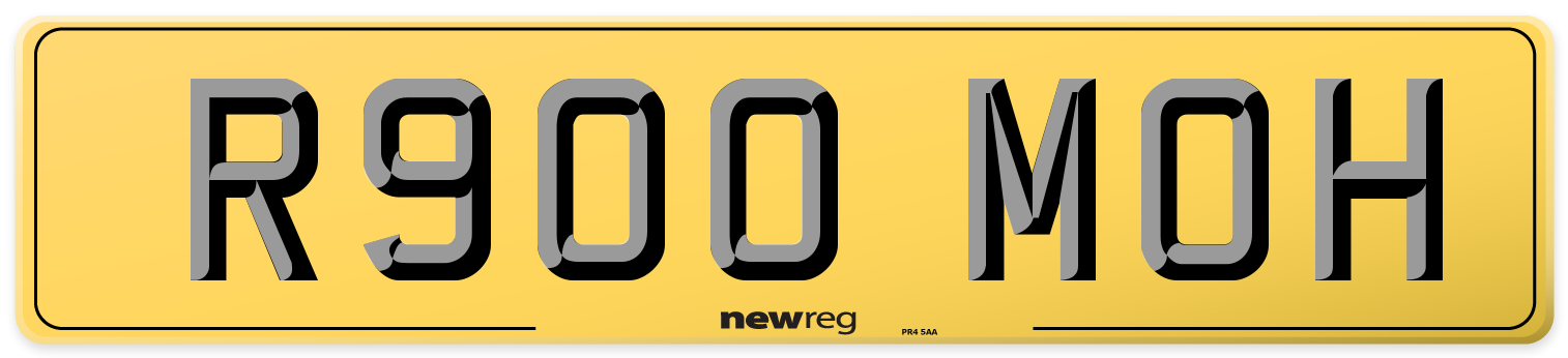 R900 MOH Rear Number Plate